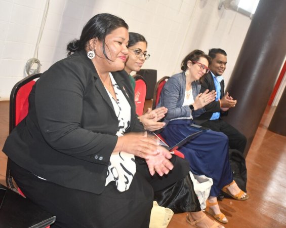 Deputy Speaker of Kiribati Parliament Hon. Ruta Babo Nemta & Officians from UNDP & UNODC